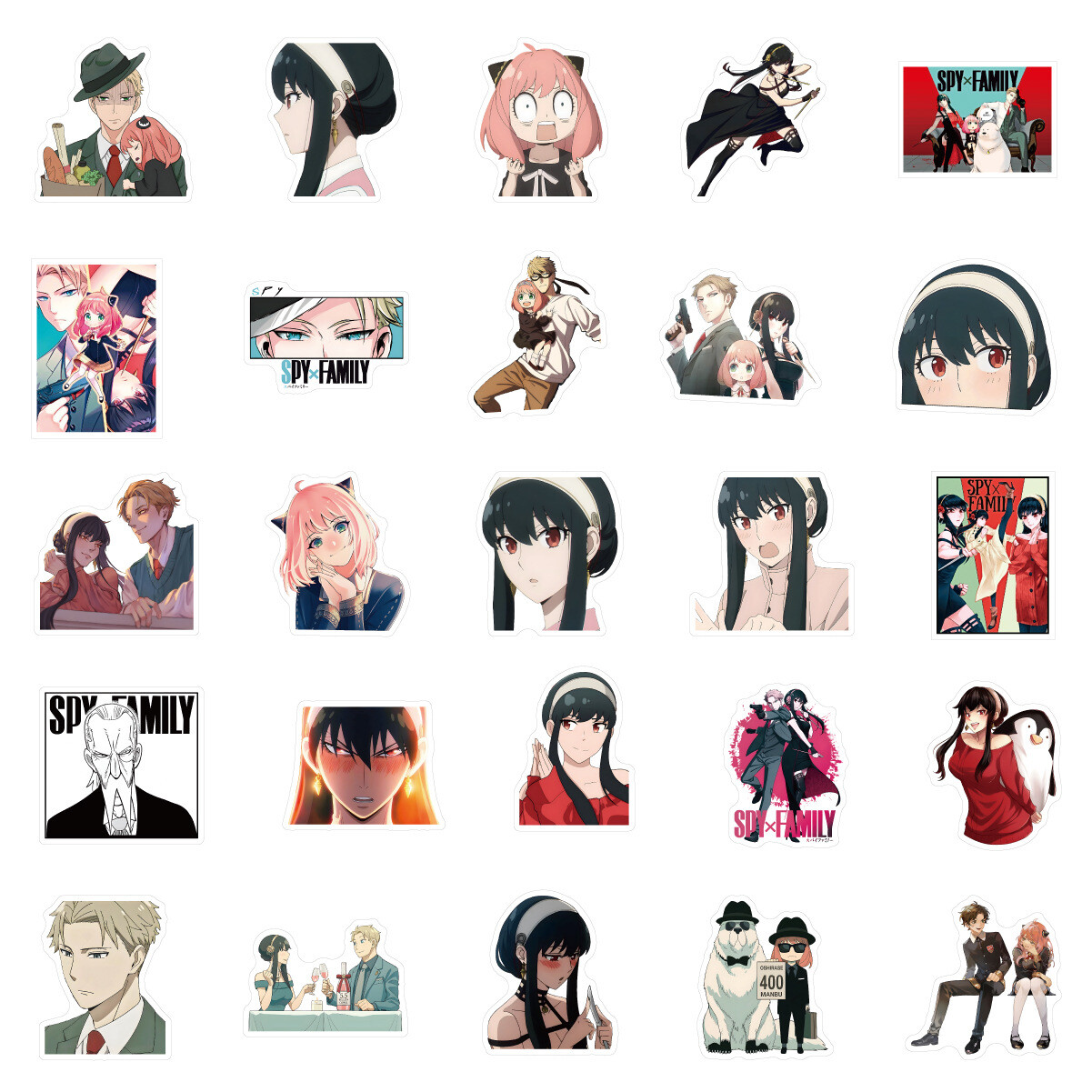 100Pcs Anime SPY×FAMILY Cartoon Sticker for Adults Teens Girls Water Bottles