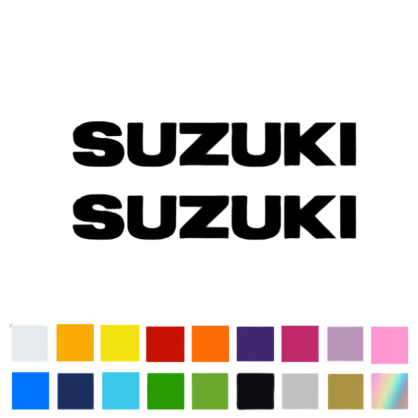 2x Suzuki Sticker Vinyl Decal Motorcycle Helmet Tank Bike GP 600 750 1000 1100