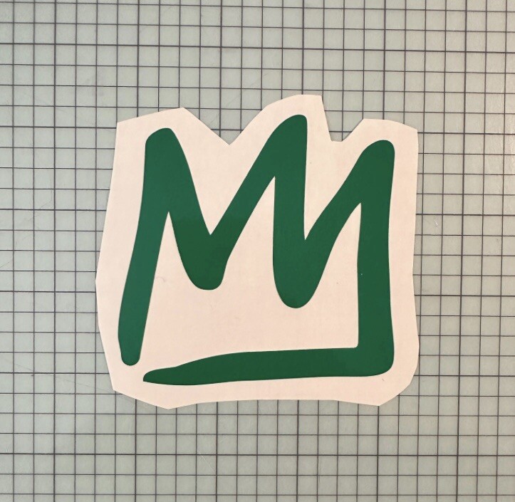 Mammoth Mountain Crown Vinyl Decal 4.5”x4.9” (Message With Your Color Of Choice)