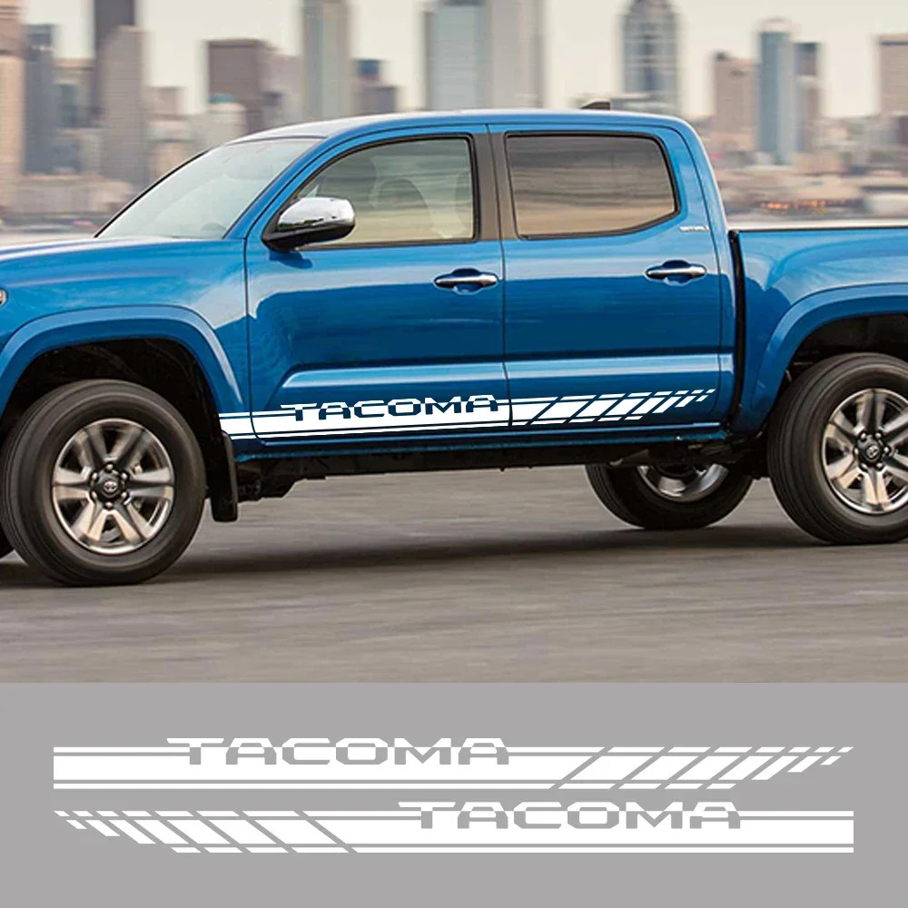 Aftermarket Door Side Stripe Decal for Pickup Trucks | 2-Piece Vinyl Body Graph