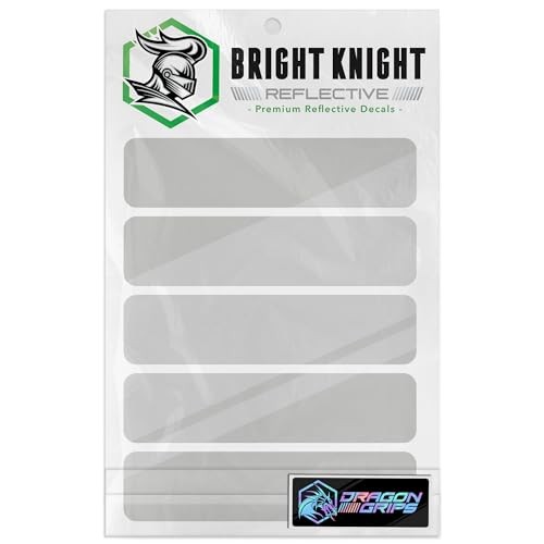 5 Pcs Reflective Tape Decals – 3M – Pack of 1 – White