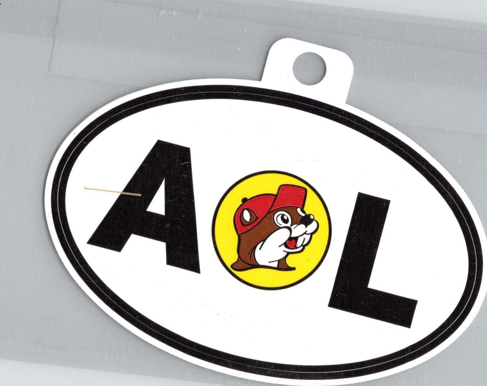 Buc-ee's Sticker Advertising Logo – Logo, AL – Alabama 2.75 x 4.25 Oval