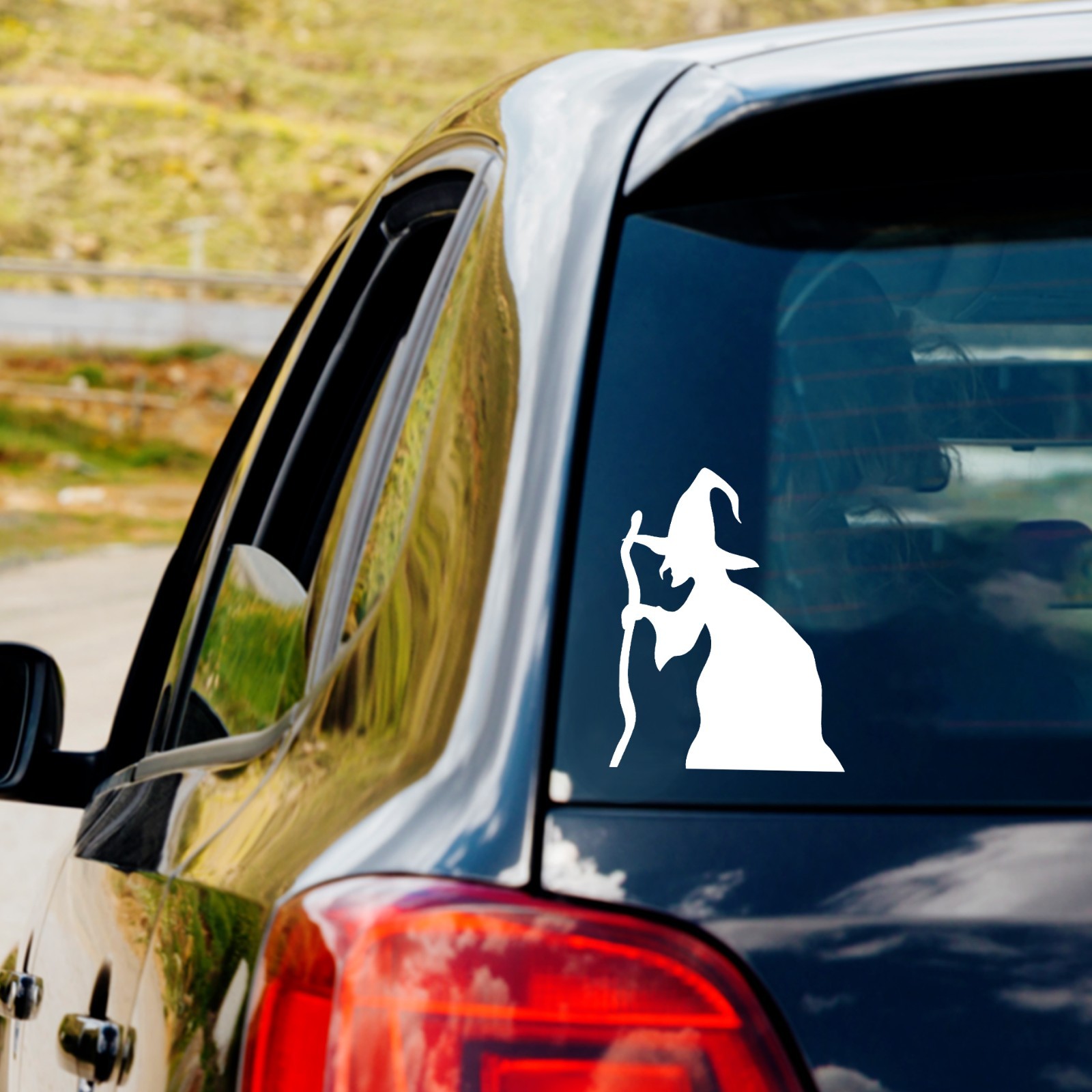 Creepy Old Witch Vinyl Decal Sticker Car Truck Window Laptop Halloween
