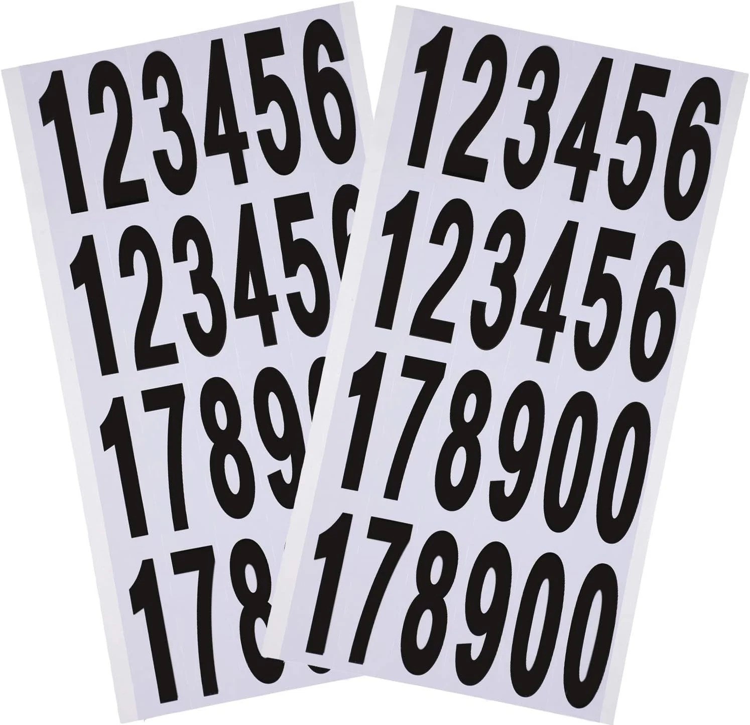 240 Self-Adhesive Vinyl Number Stickers – Waterproof Reflective Decals, 3" Size