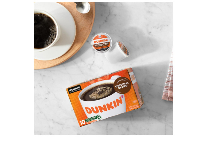 Dunkin' Original Blend Medium Roast Coffee, 60 Keurig K-Cup Pods (PACK OF 6)