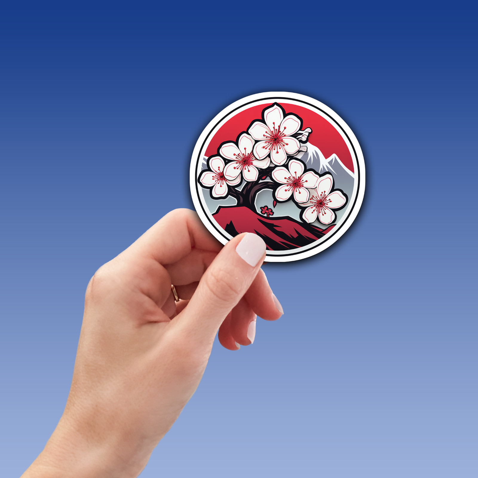 Cherry Blossom Vinyl Sticker – Embrace Nature's Beauty Anywhere You Go!