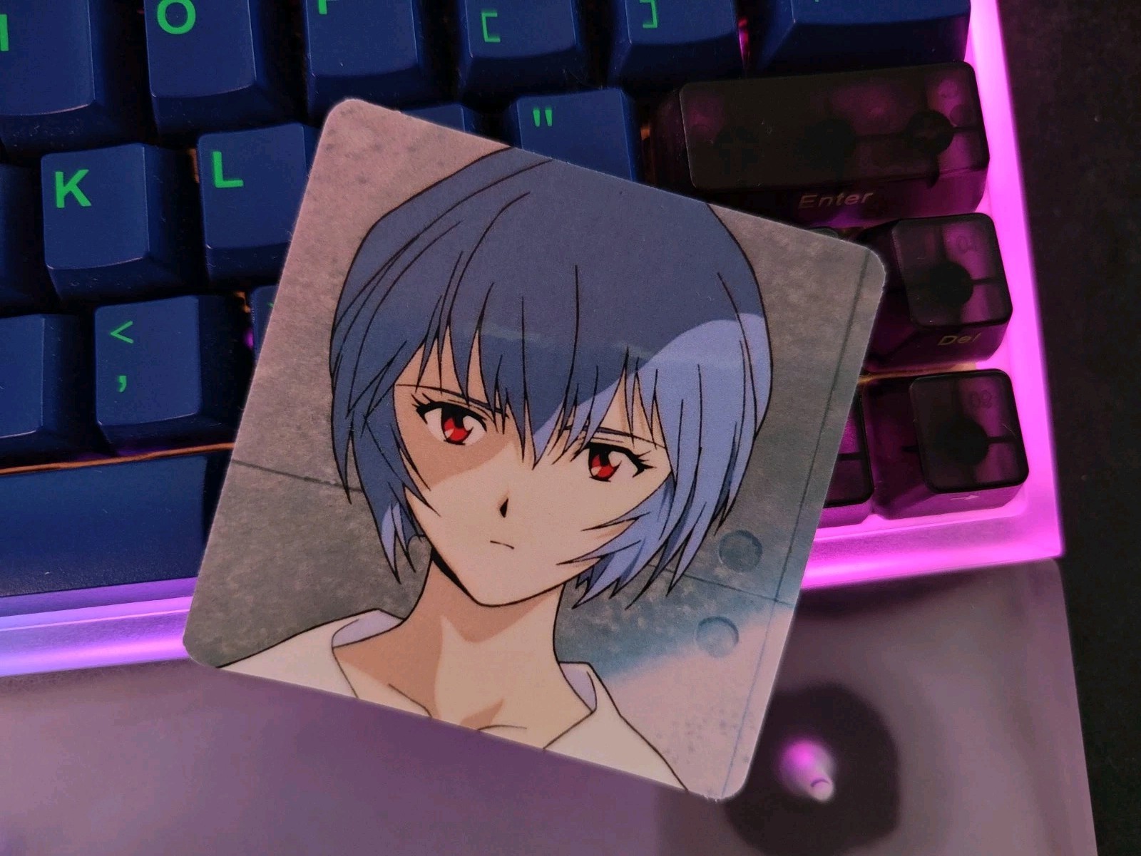 Rei Ayanami Neon Genesis Evan Retro Nostalgia Sticker Holographic 2