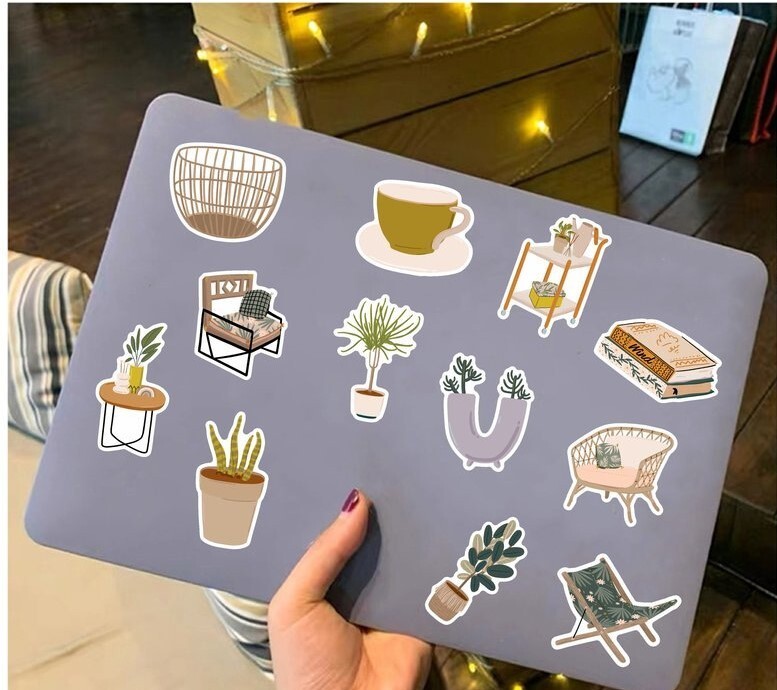 200pcs Leaf Stickers Pack, Plants leaf flower Stickers, #029047223