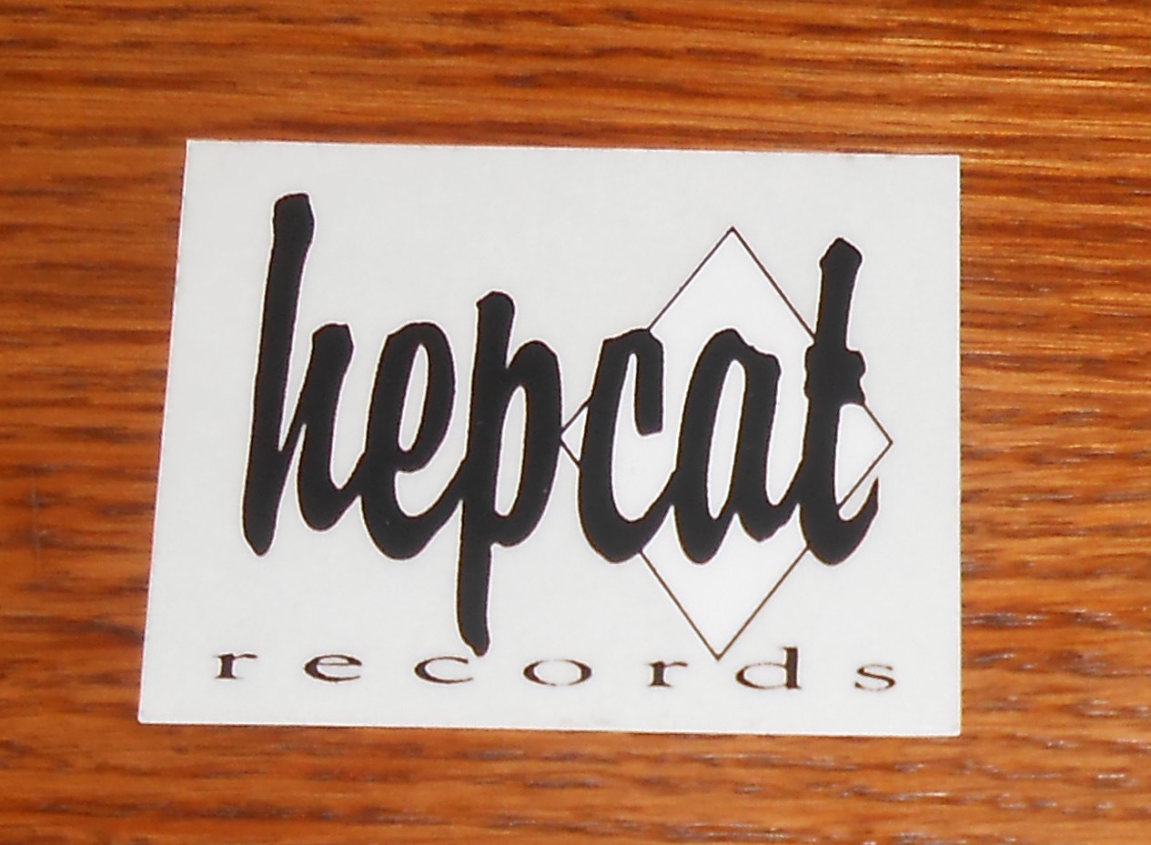 Hep-Cat Records Clear Sticker Rectangle Promo 2.5×2 RARE