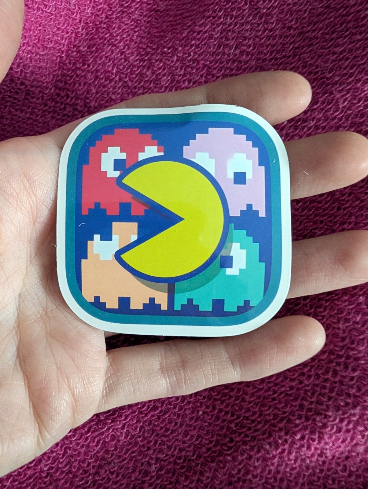 Pac-Man Sticker – Retro Arcade, Video Game, Blinky, Ghost, Pinky, Clyde