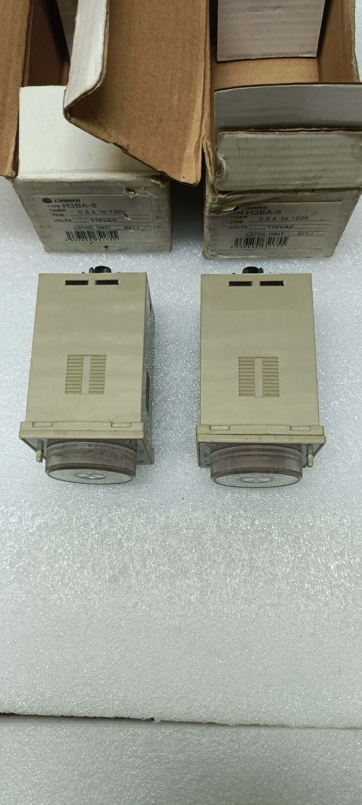 Chanko H3BA-8 TIMER 0.5s to 100h LOT OF 2 FREE FAST SHIP