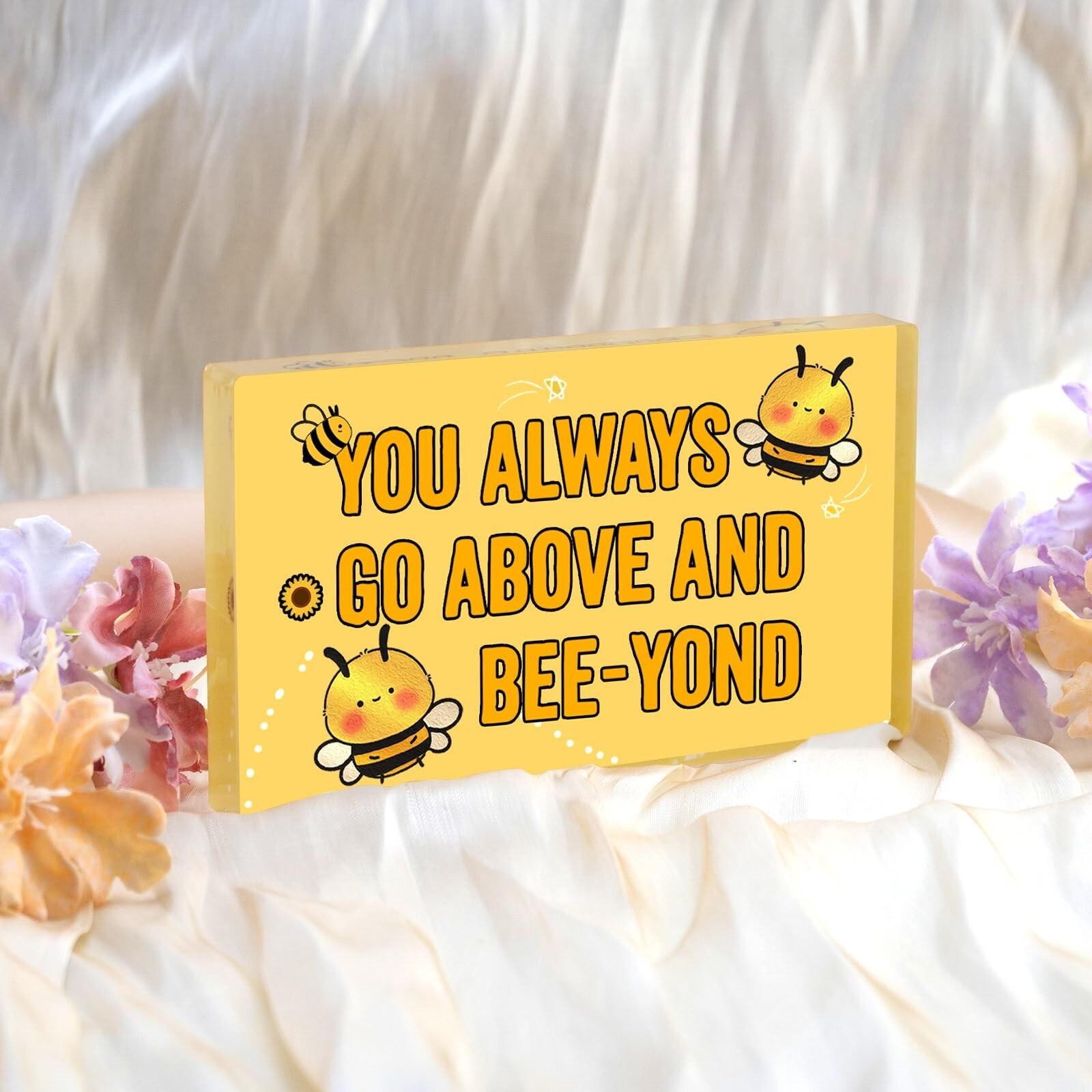 Bee Gifts for Girl Women Bee Themed Decor Bee Gifts for Bee Lovers Acrylic De…