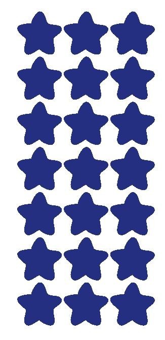 1-1/4" Dk Blue Star Stickers Wedding Envelope Seals School Arts & Crafts