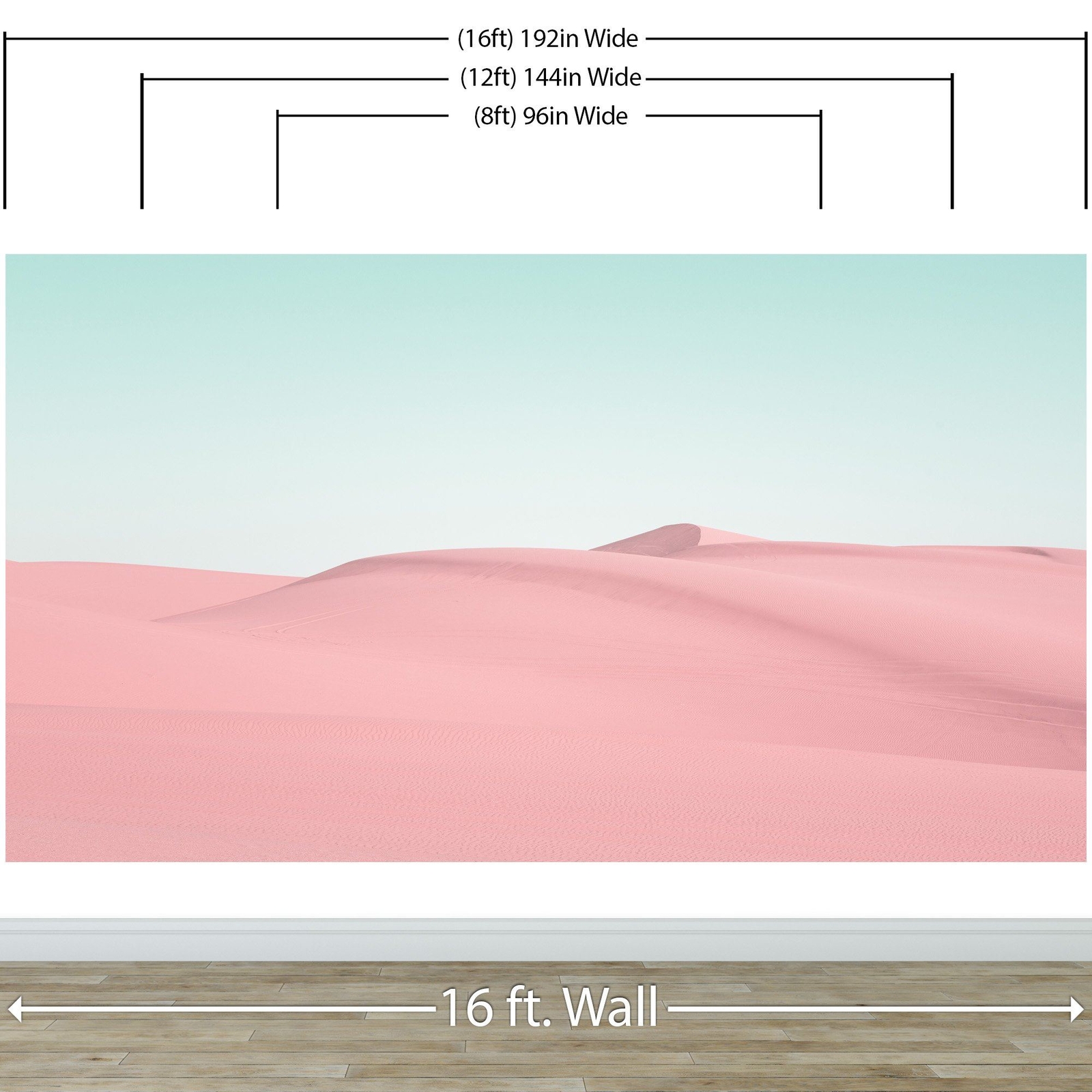 Sand Dunes in Southern California Landscape Wall Mural. Peel and Stick Wallpaper