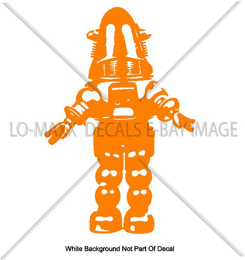 Robby The Robot Sci-Fi Forbidden Planet Sizes & Colors Die Cut Vinyl Decal