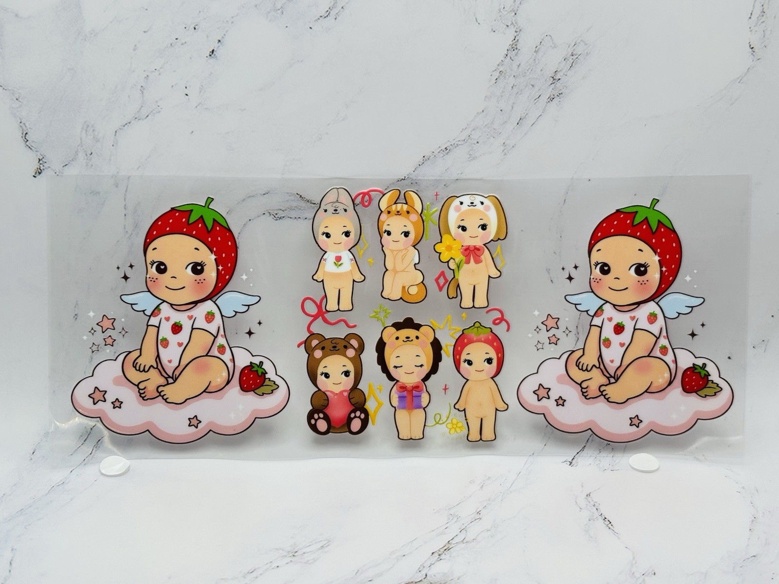 Sonny Angel UV DTF Transfer Sticker Wrap Bottles Laptop ⭐️9.5 x 4 Inches TC244