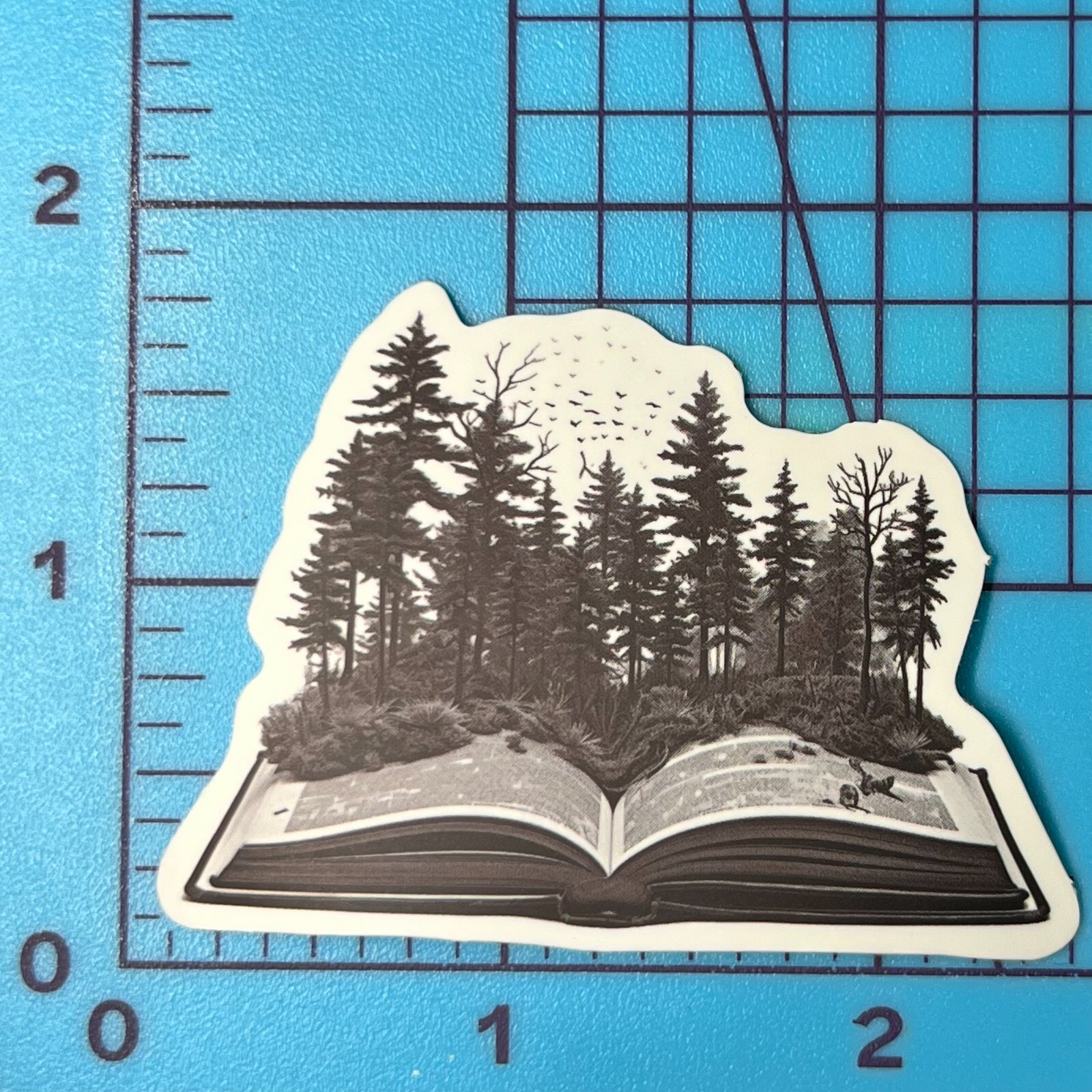 Wander Through Amazing Books B + W – Vinyl Sticker Decal Sticker Bomb Pen & Ink