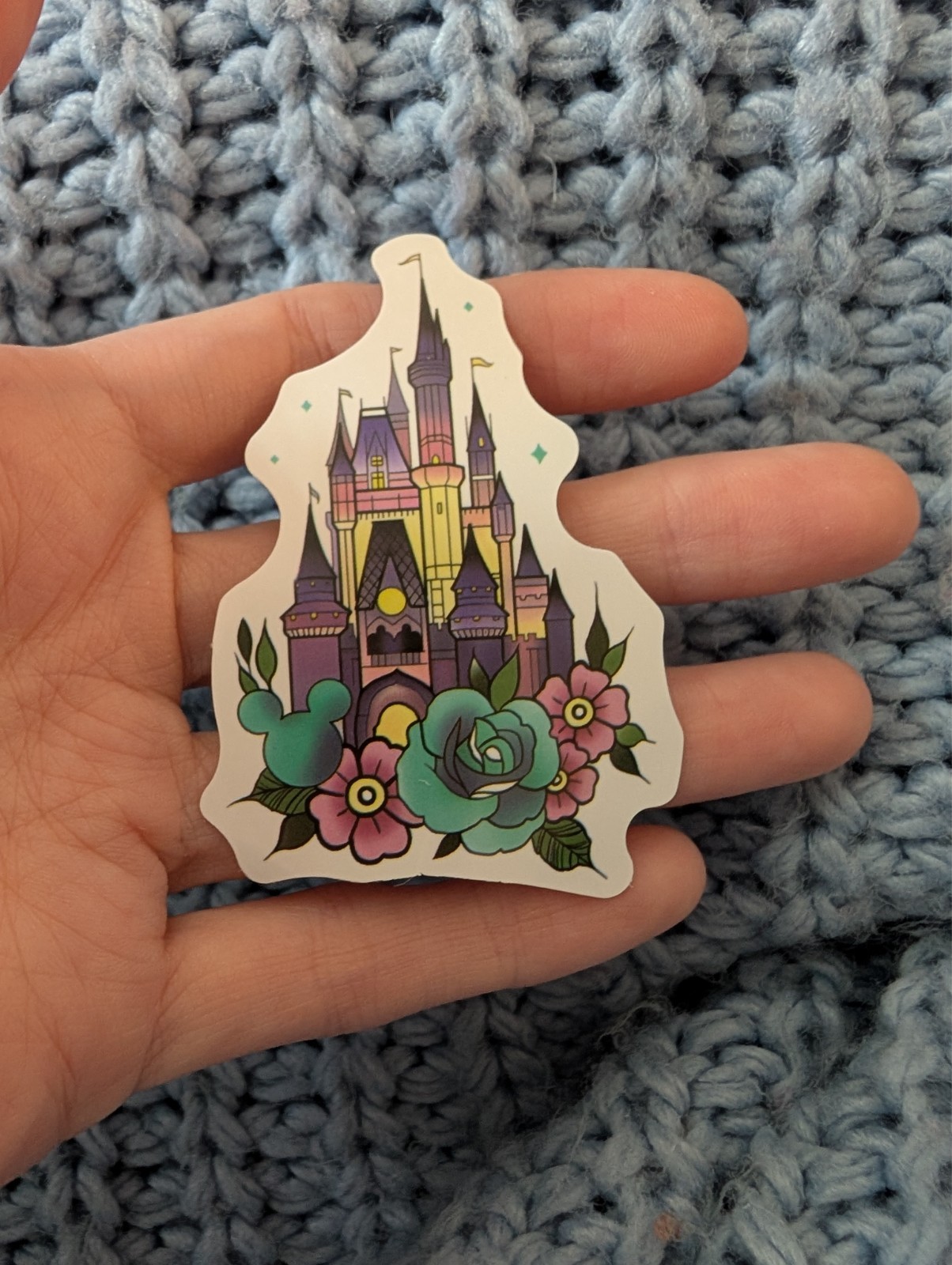Disney parks, Disneyland, Disneyworld, Castle, Cinderella, Vinyl Sticker