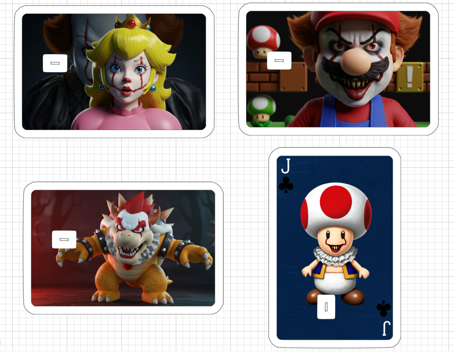 Pennywise Super Mario Credit Debit ATM Card Skin Sticker Toad Peach King Horror