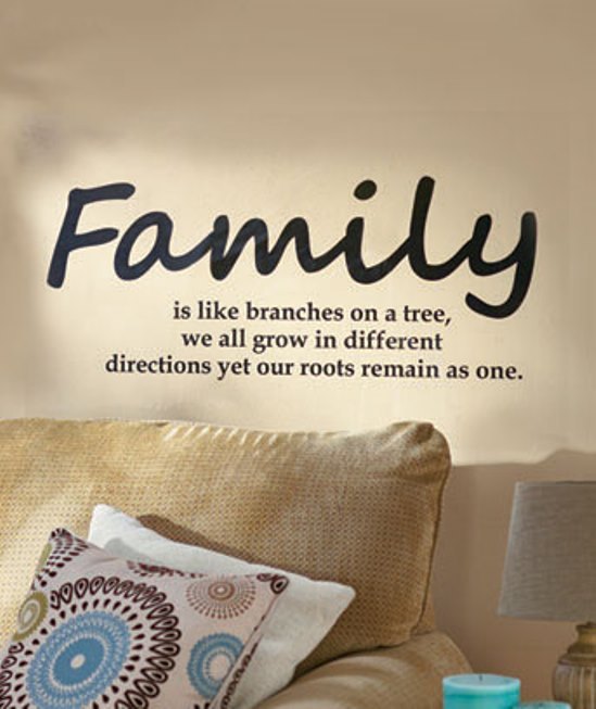 FAMILY IS LIKE BRANCHES ON A TREE, WE ALL GROW IN—MEANINGFUL Large WALL Decor