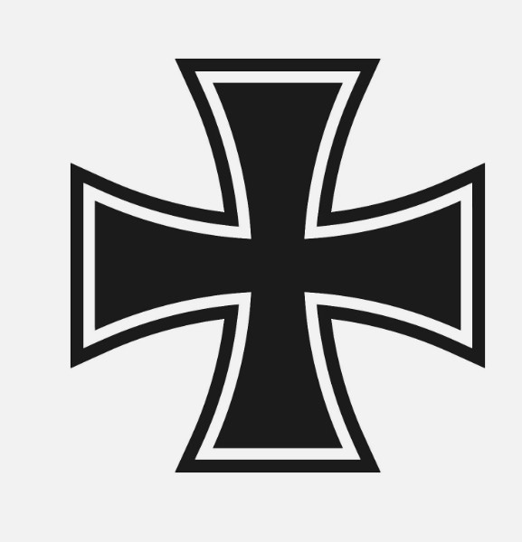 German Cross Iron cross Vinyl Decal Cross symbol Sticker