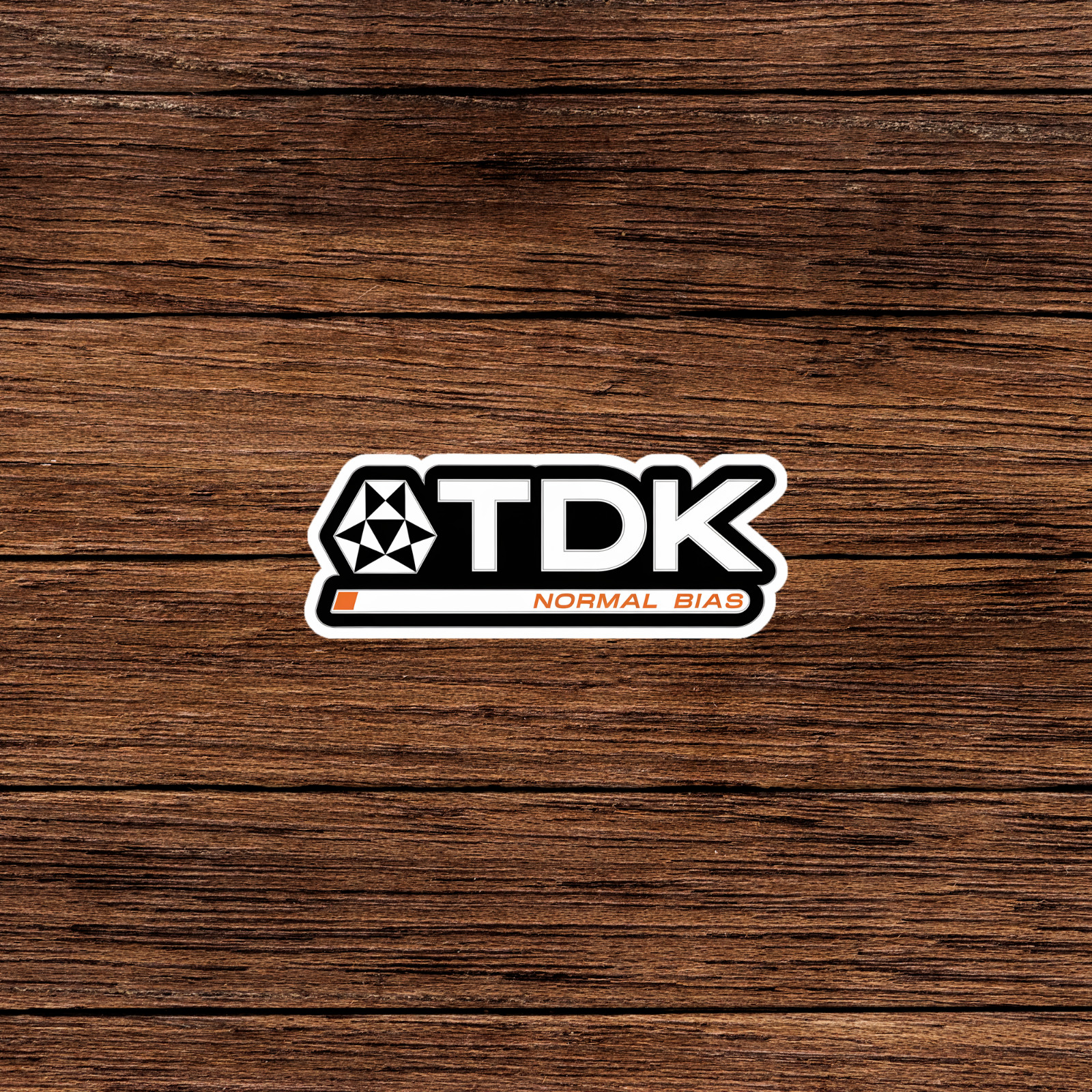 TDK Normal Bias Audio Cassette Tape Sticker – Retro Nostalgia 80s 90s Music Deca