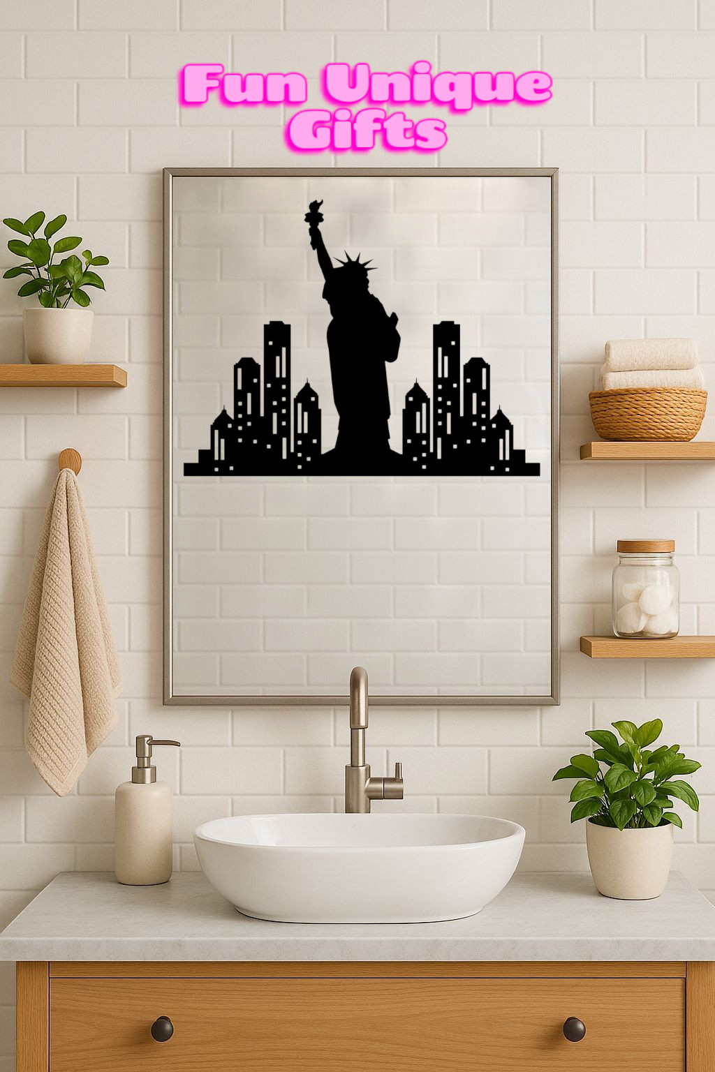 New York City Skyline Vinyl Decal Sticker -Multiple Colors & Sizes- SHIPS FREE!
