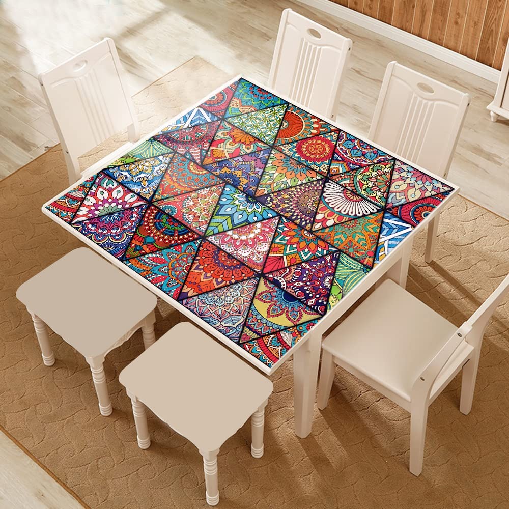 16 Pcs Mandala Style Decorative Tile Stickers 6×6 Vinyl Peel and Stick Backplash