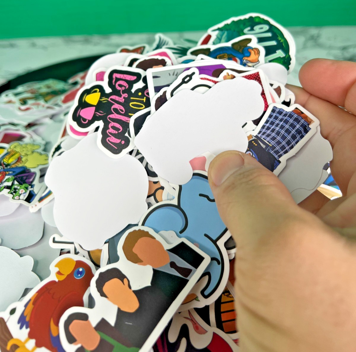 Bulk Vinyl Sticker Lot Mixed Variety Hazbin Hotel Animals Pop Culture Decals