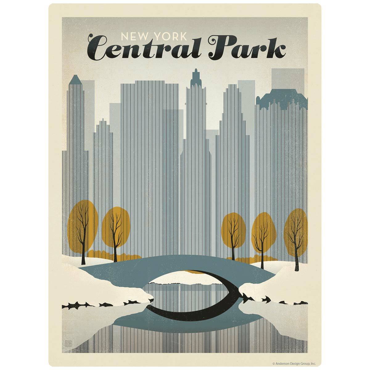 New York City Central Park Decal Peel and Stick