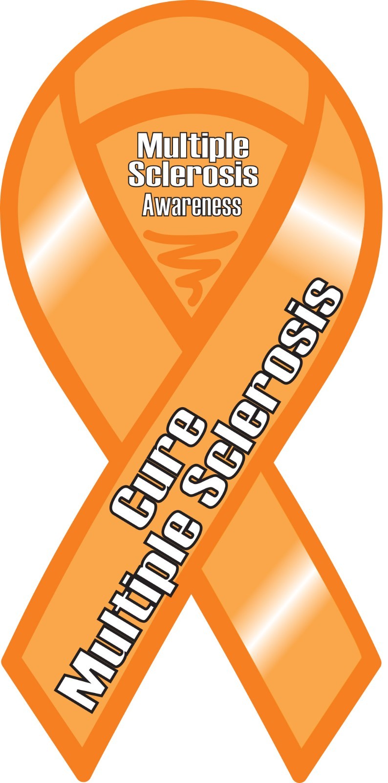 Multiple Sclerosis MS Awareness Cure Ribbon Vinyl Decal Sticker Choose Size