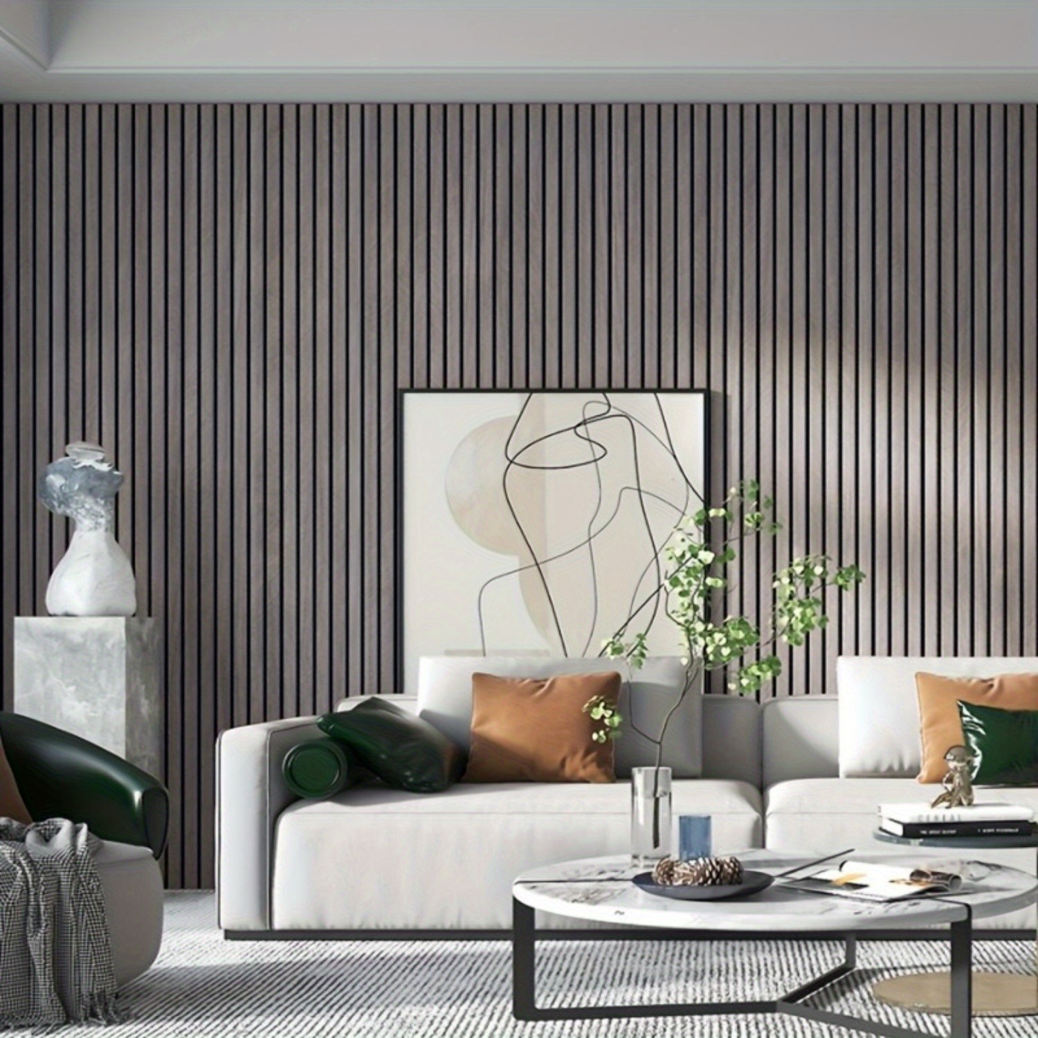 3D Self-Adhesive Wall Panel – Thickened Textured Wood Grain Design, Easy Apply