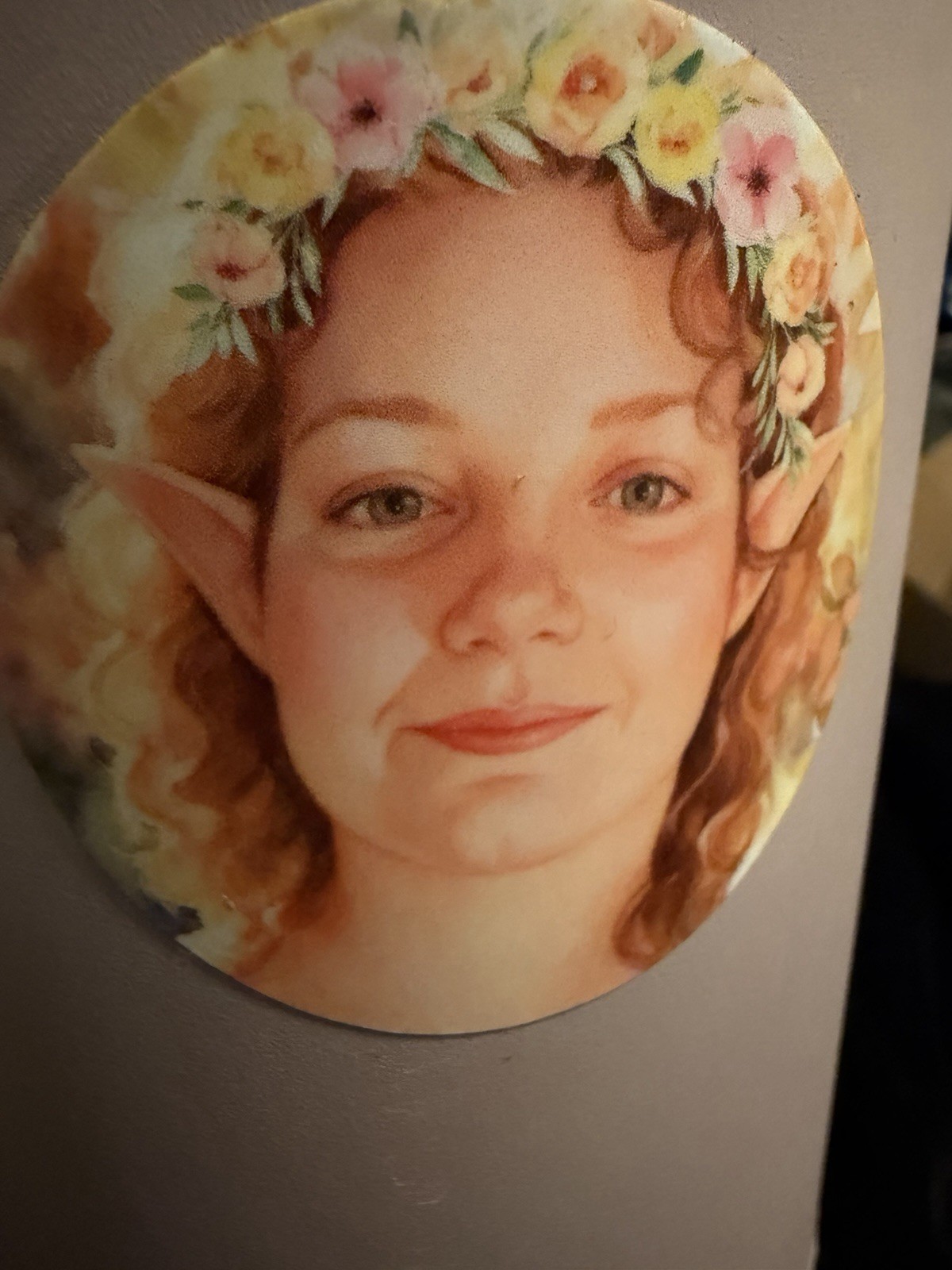 vinyl sticker “The Face Of Magic” Digitally Enhanced Photo By Sheila Lofgreen