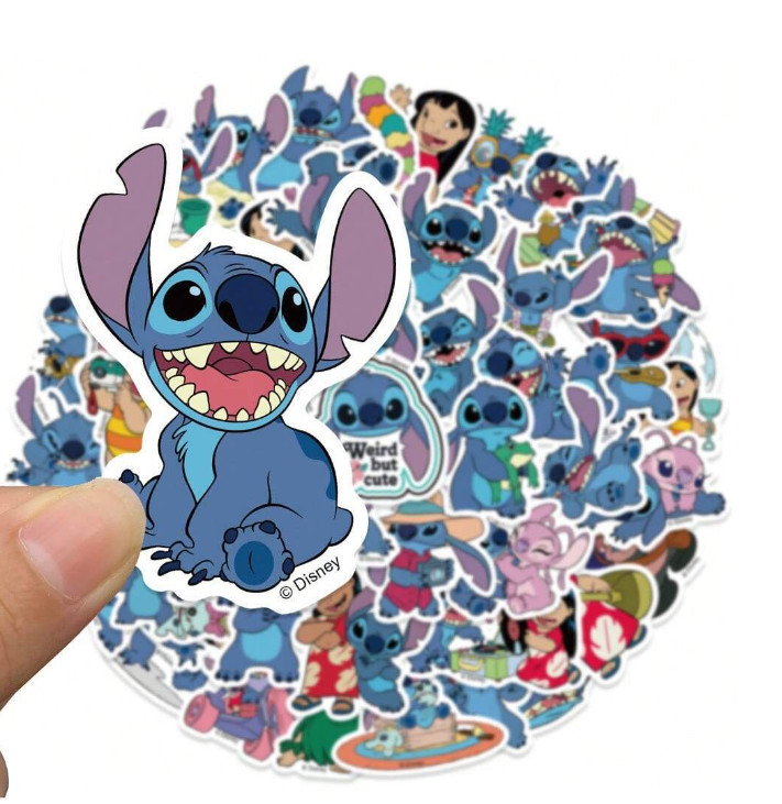 50PCS Lilo and Stitch Vinyl Waterproof Stickers – Stickers for Car, Phone etc.