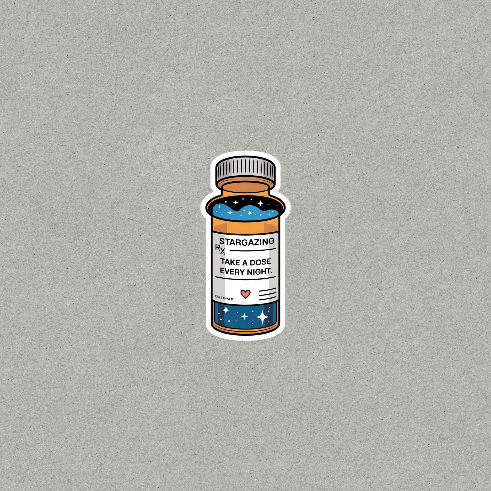 Stargazing Prescription Vinyl Sticker for Astronomy Lovers #6129
