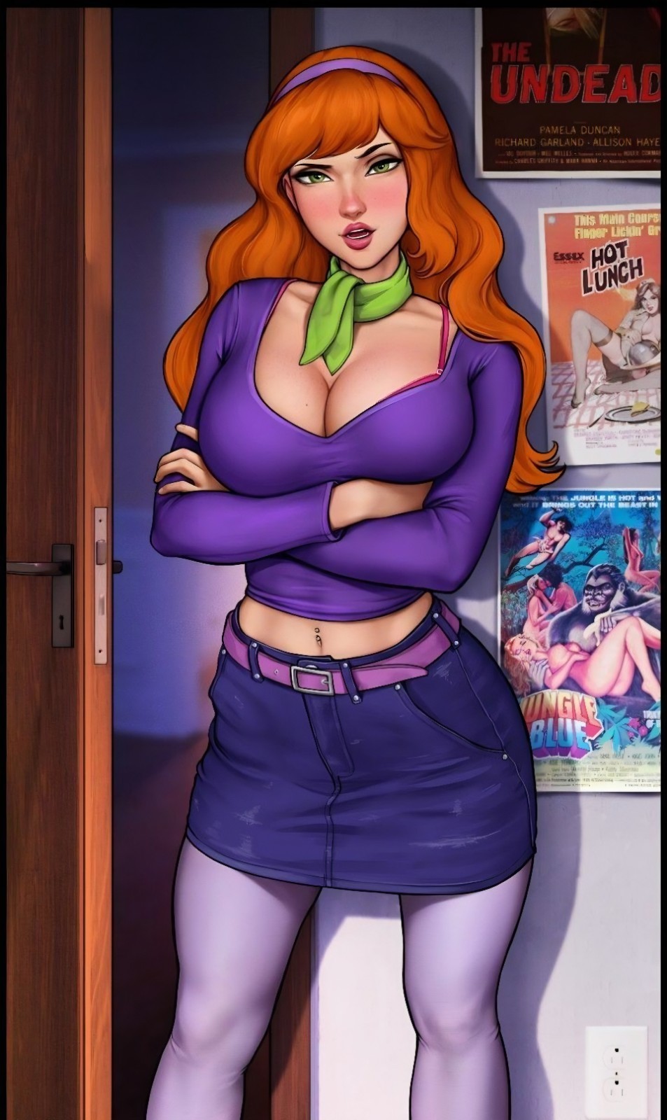 Mad Daphney Anime Waifu Sticker High Gloss Photo Print Decal