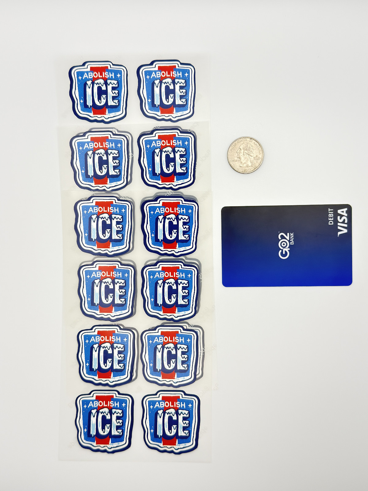 ABOLISH ICE Stickers 50 Pcs Waterproof Vinyl Political Protest Decals