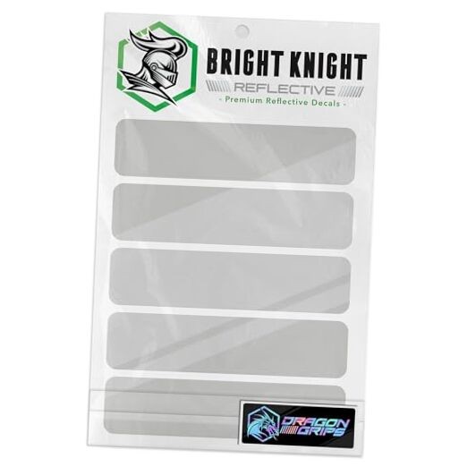5 Pcs Reflective Tape Decals – 3M – Pack of 1 – White