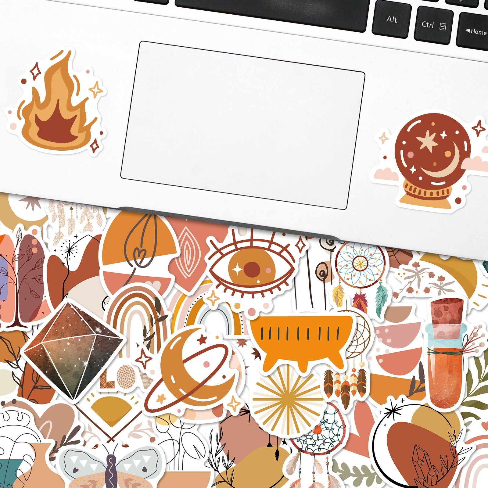 50PC Cottagecore Stickers, Bohemian Retro Boho Aesthetic stickers,175