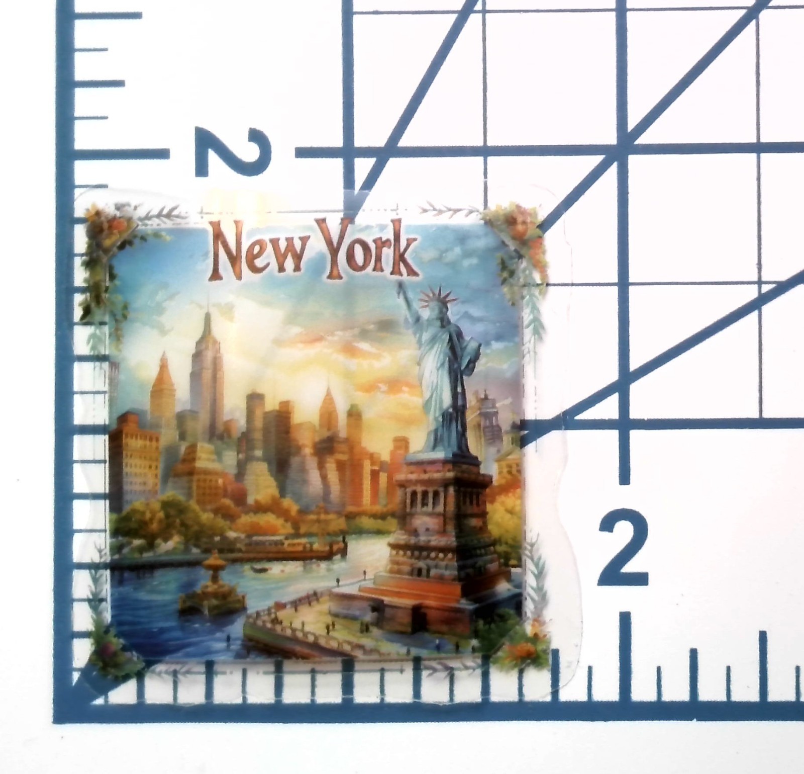 New York Statue Of Liberty Die Cut Clear City Vinyl Sticker Decal NY Skyline USA
