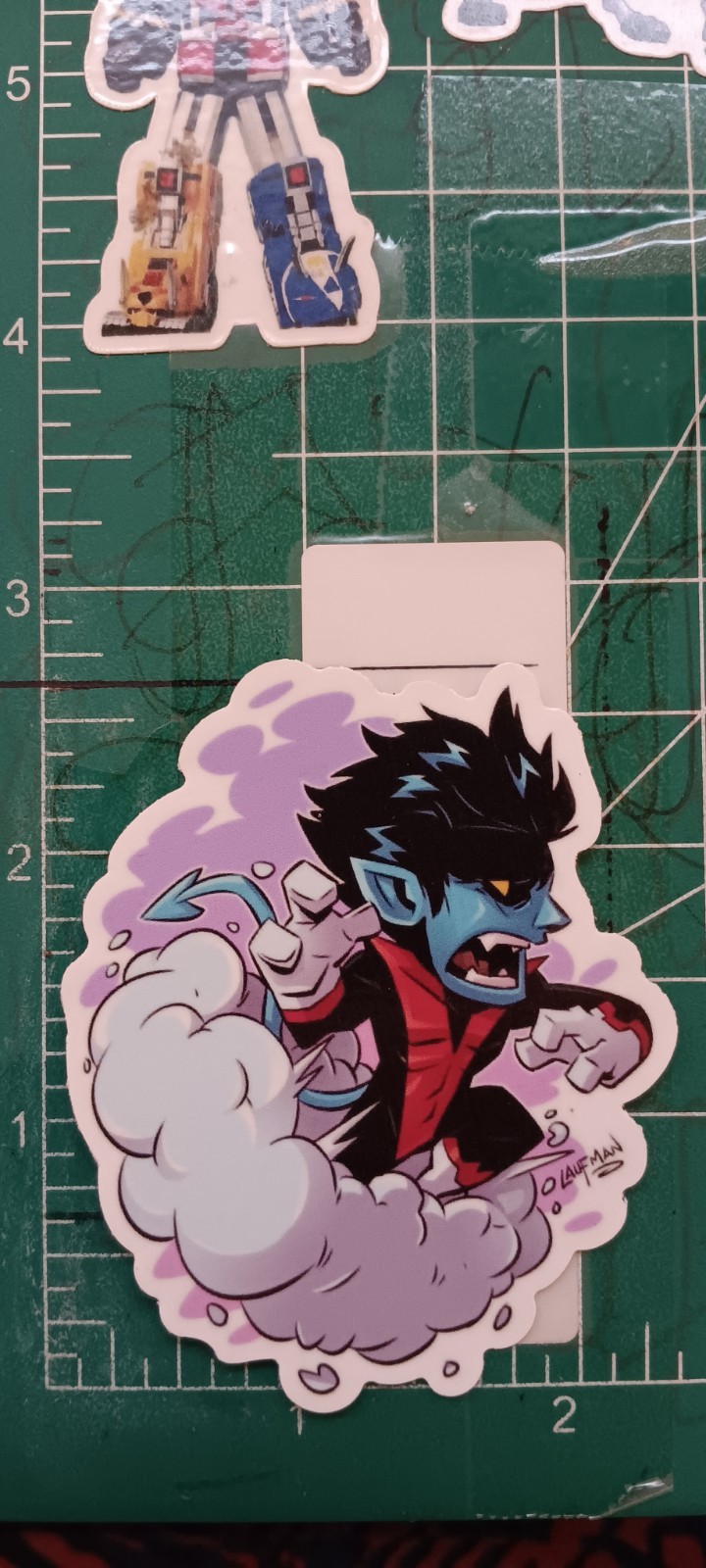 X-MEN'S X NIGHTCRAWLER X VYNIL HIGH-GLOSS DIE-CUT STICKER 3X2 INCH STICKER X