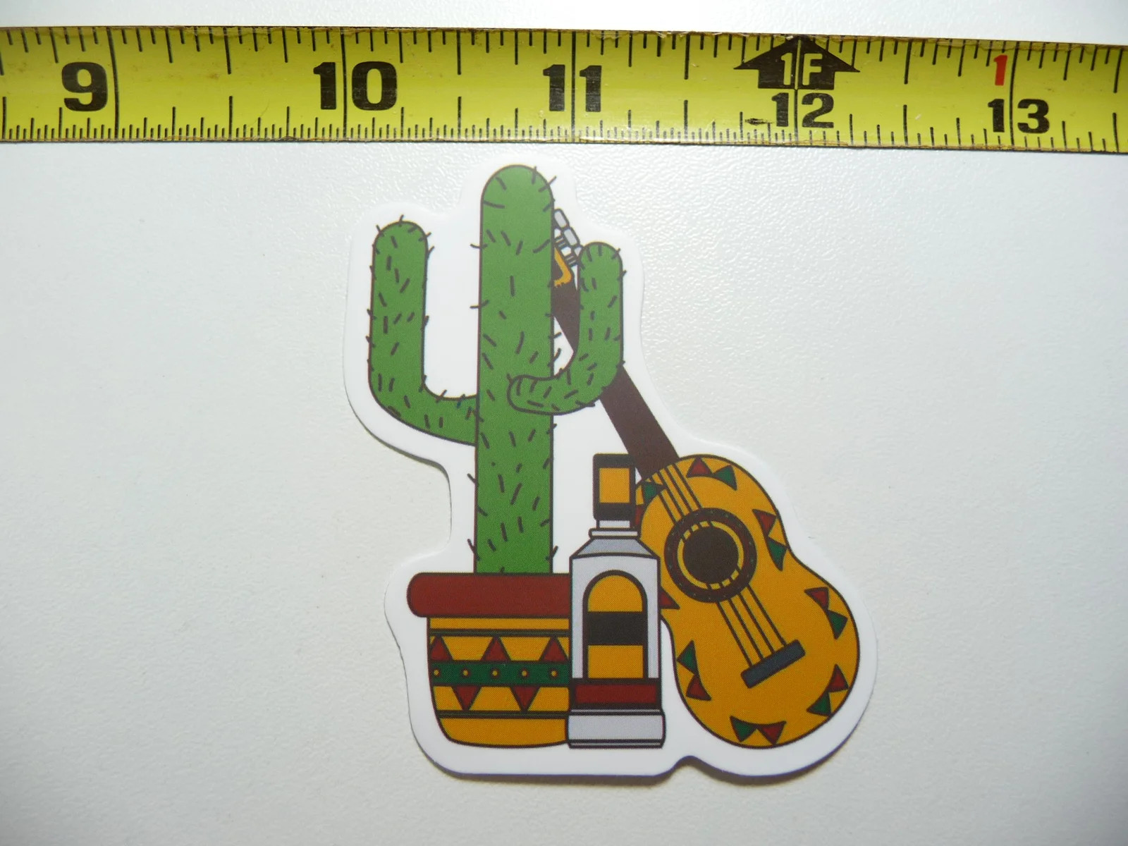 MEXICAN FOOD CACTUS GUITAR TEQUILA BOTTLE SMALL STICKER DECAL MEXICO