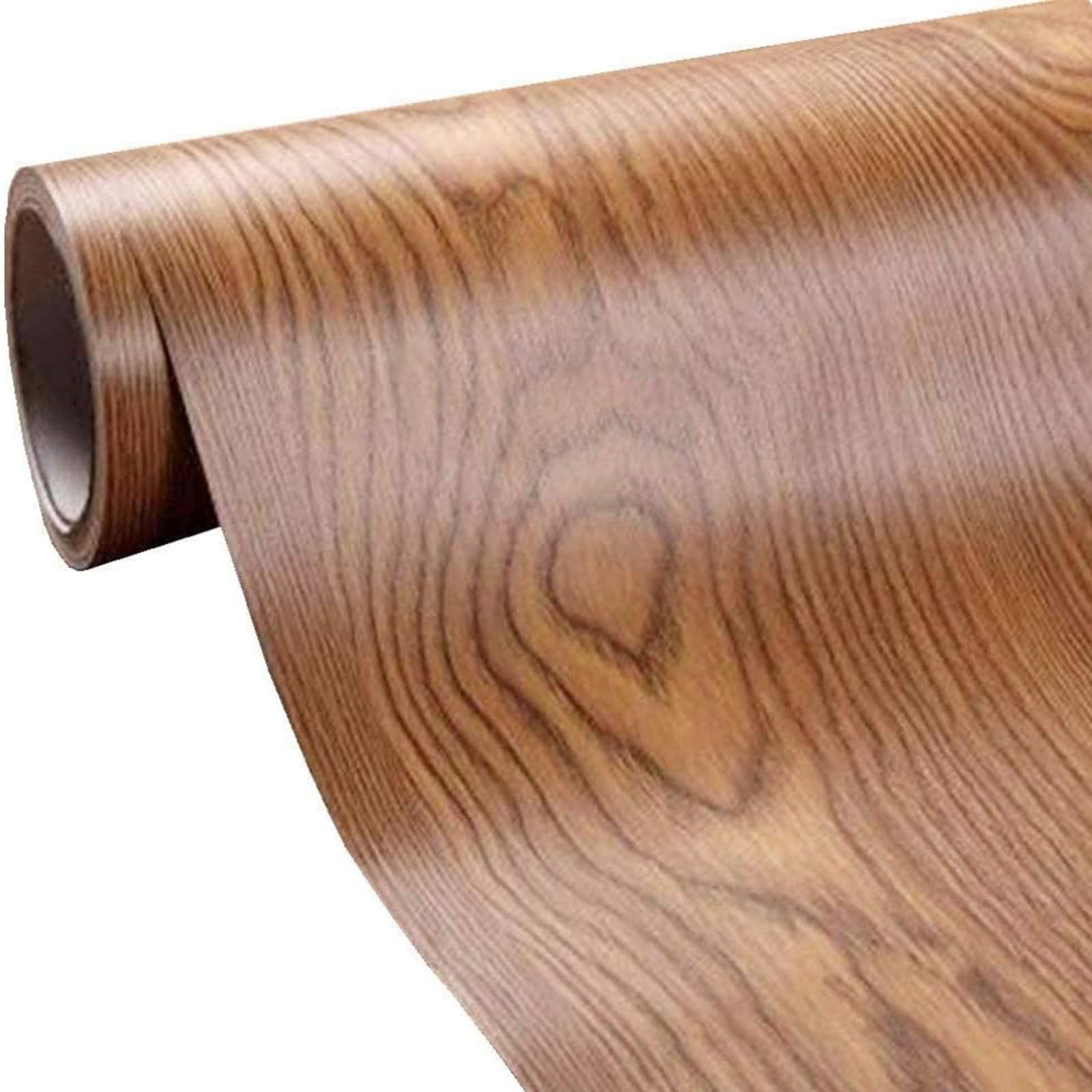 Self Adhesive Wood Grain Furniture Stickers PVC Wallpaper cabinets Gloss Film…