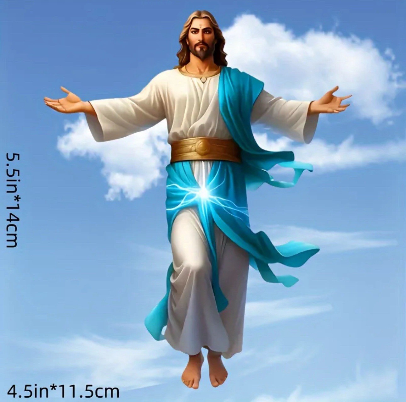 JESUS 5.5” VINYL DECAL DIECUT STICKER ROBE KING GOD PRAY CHRISTIAN FAITH 1PC