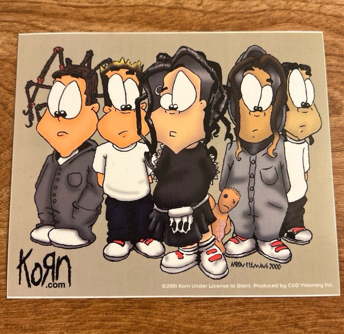 NEW & RARE 2001 Korn Official Sticker