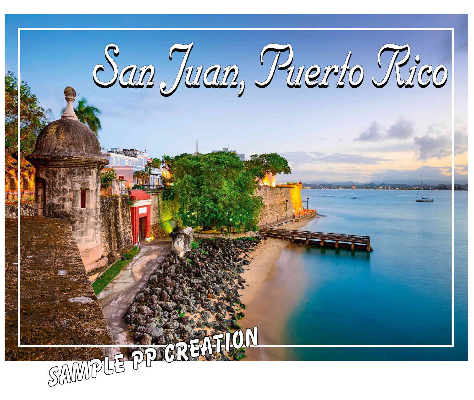 SAN JUAN PUERTO RICO PHOTO FRIDGE MAGNET 4 X 3 inches TRAVEL