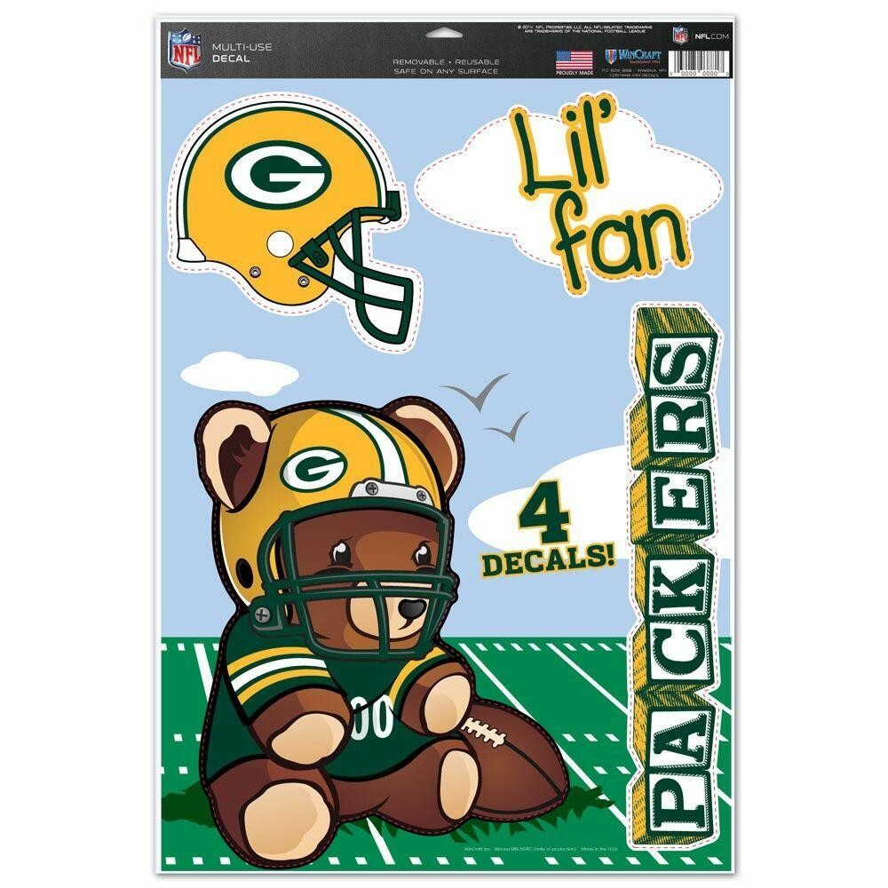 Green Bay Packers Lil' Fan 11×17 Decal Set