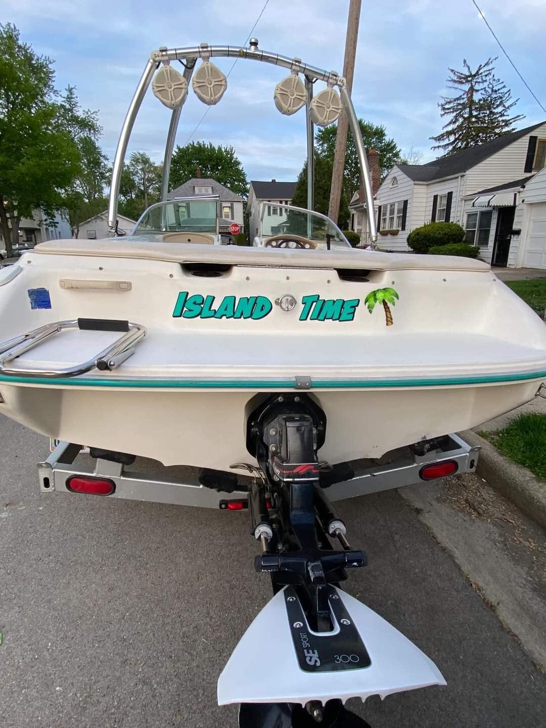 Boat Name Decal 6×36" / Custom Hull Graphic / Premium Marine Vinyl Lettering 2CL