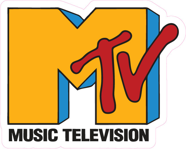 MTV Logo Vinyl Sticker – Waterproof, UV-Resistant, Multiple Sizes Available