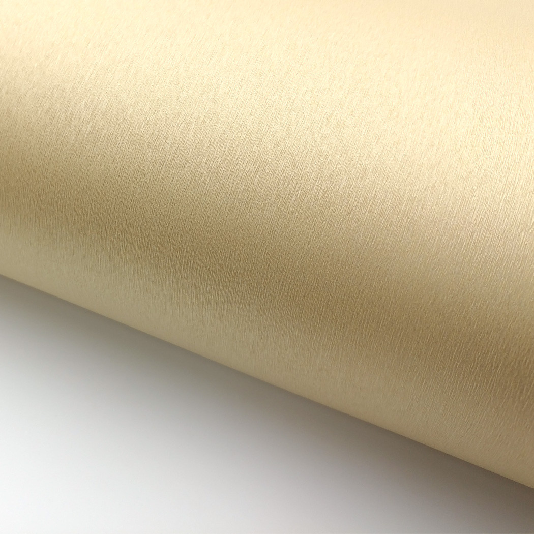 Brushed Metal Look Contact Paper Beige Gold Self Adhesive Metallic Gloss films